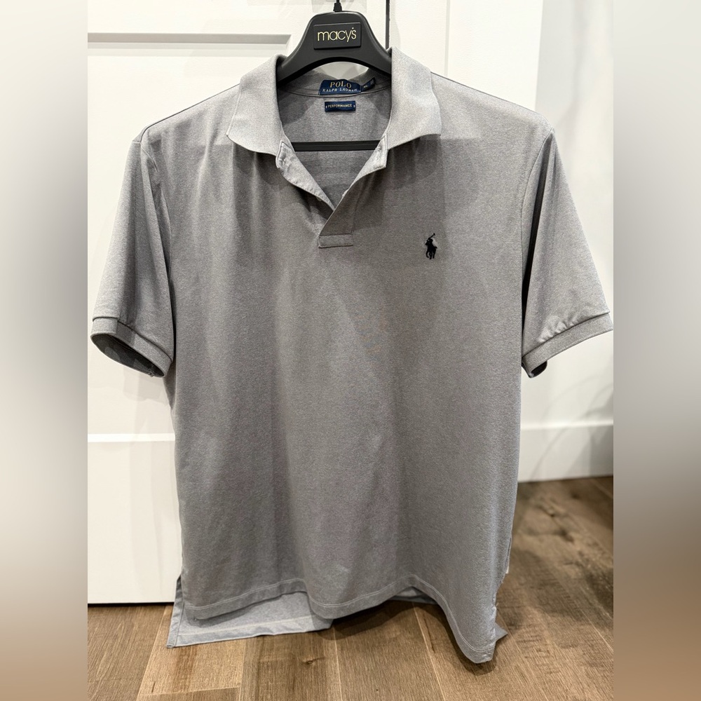 Polo By Ralph Lauren Men's Classic Gray Polo Shirt - image 1